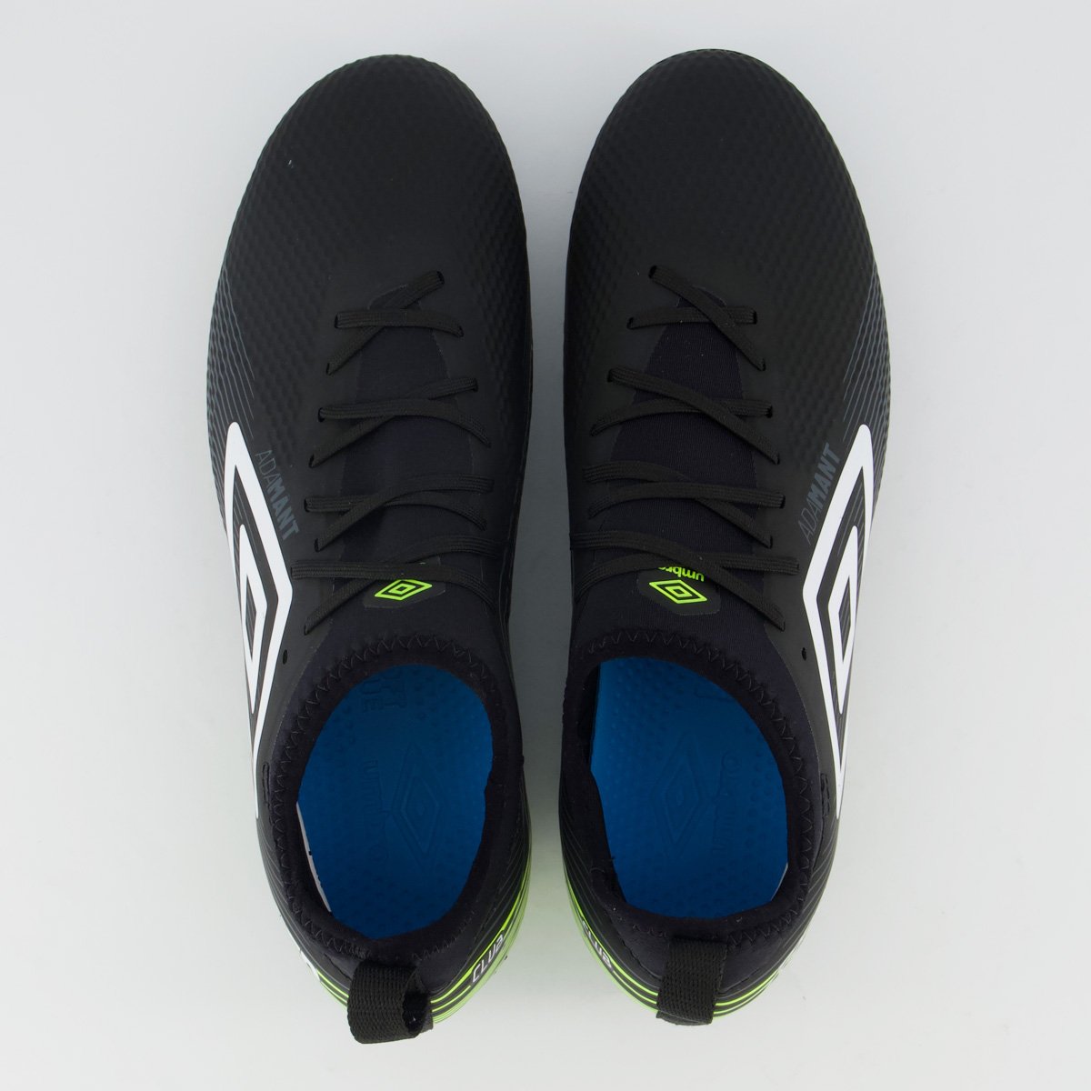 Chuteira Umbro Top Speed Club Campo Preta e Verde Preto 4