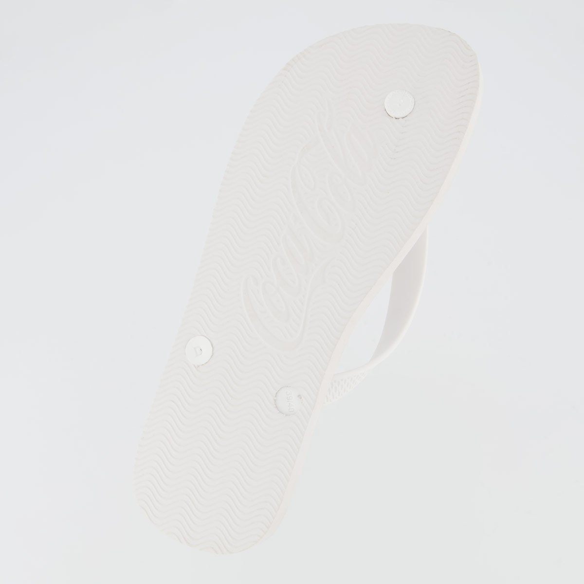 Chinelo Coca Cola Spencerian I Branco e Preto Branco 5