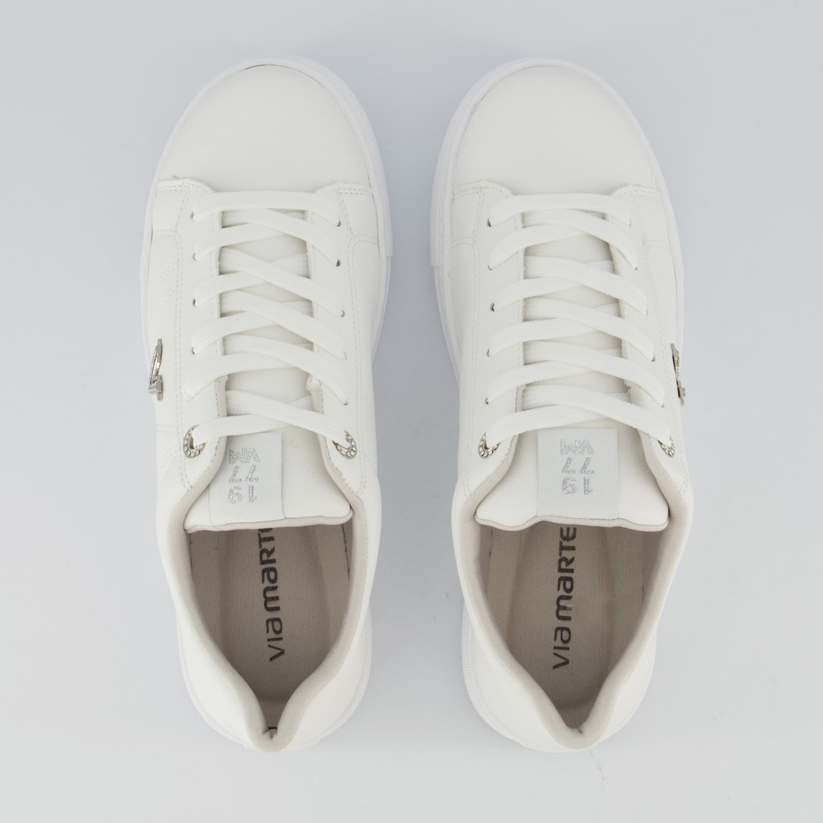 Tênis Via Marte V138 Ferminino Branco Branco 4