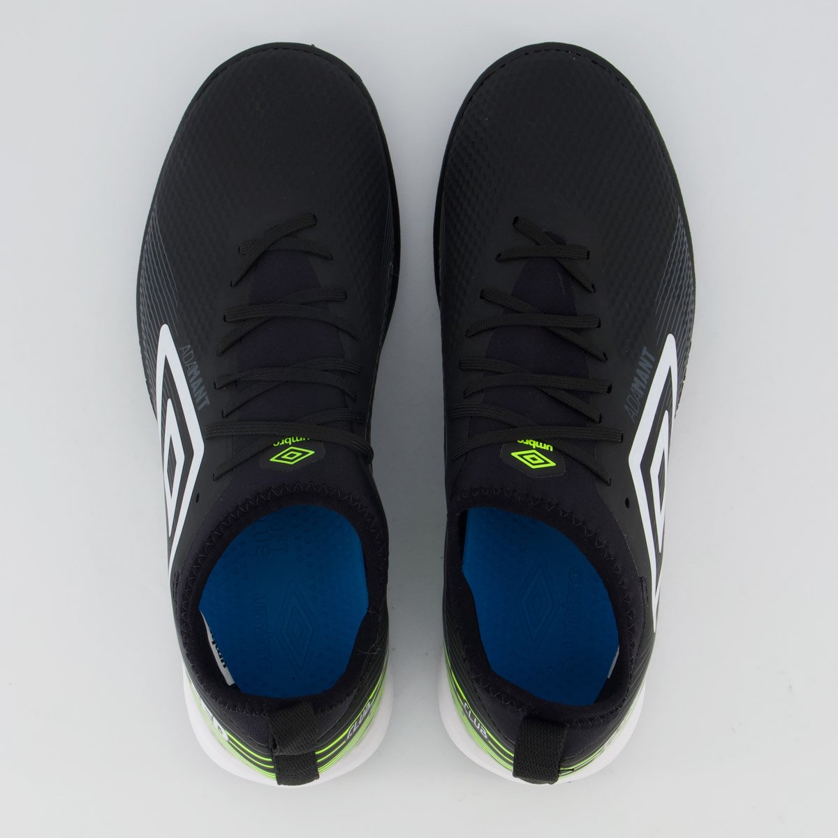 Chuteira Umbro Top Speed Club Society Preta e Verde Preto 4