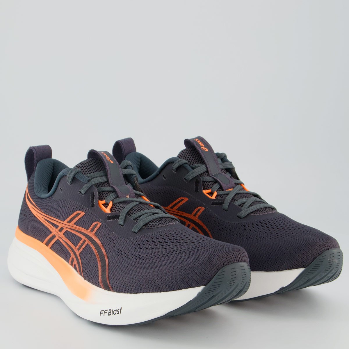 Tênis Asics Gel Pulse 17 SE Cinza e Laranja Cinza 2