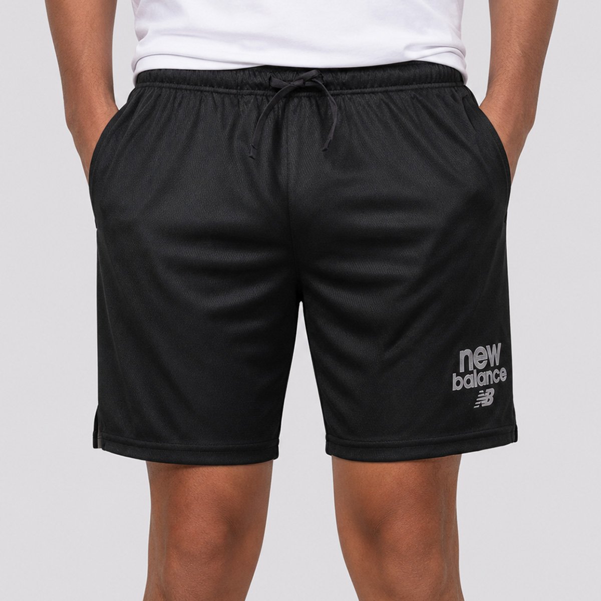 Bermuda New Balance Graphic 9 NB Preta Preto 2