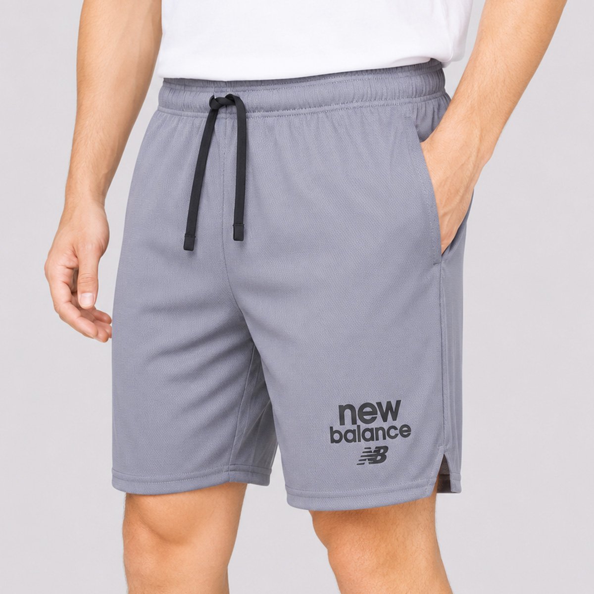 Bermuda New Balance Graphic 9 NB Cinza