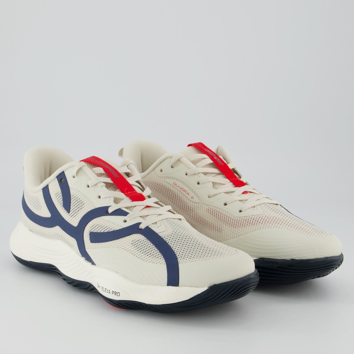 Tênis Olympikus Qu4dra 2 Off-White e Azul Off White 2