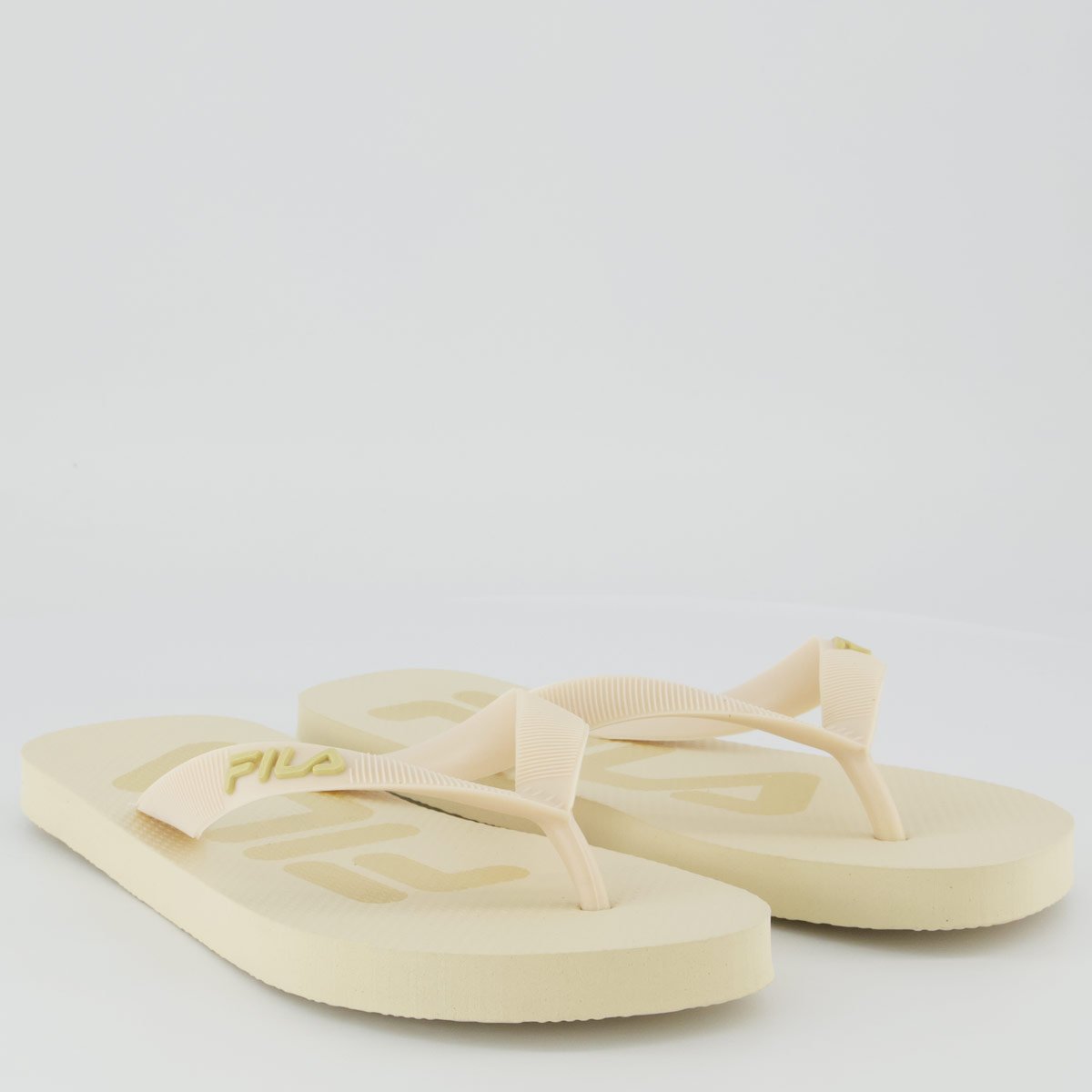 Chinelo Fila Fingers Feminino Bege Bege 3
