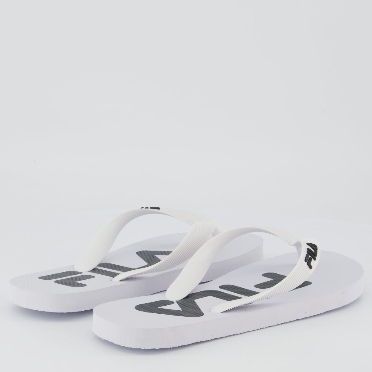 Chinelo Fila Fingers Branco e Preto Branco 4