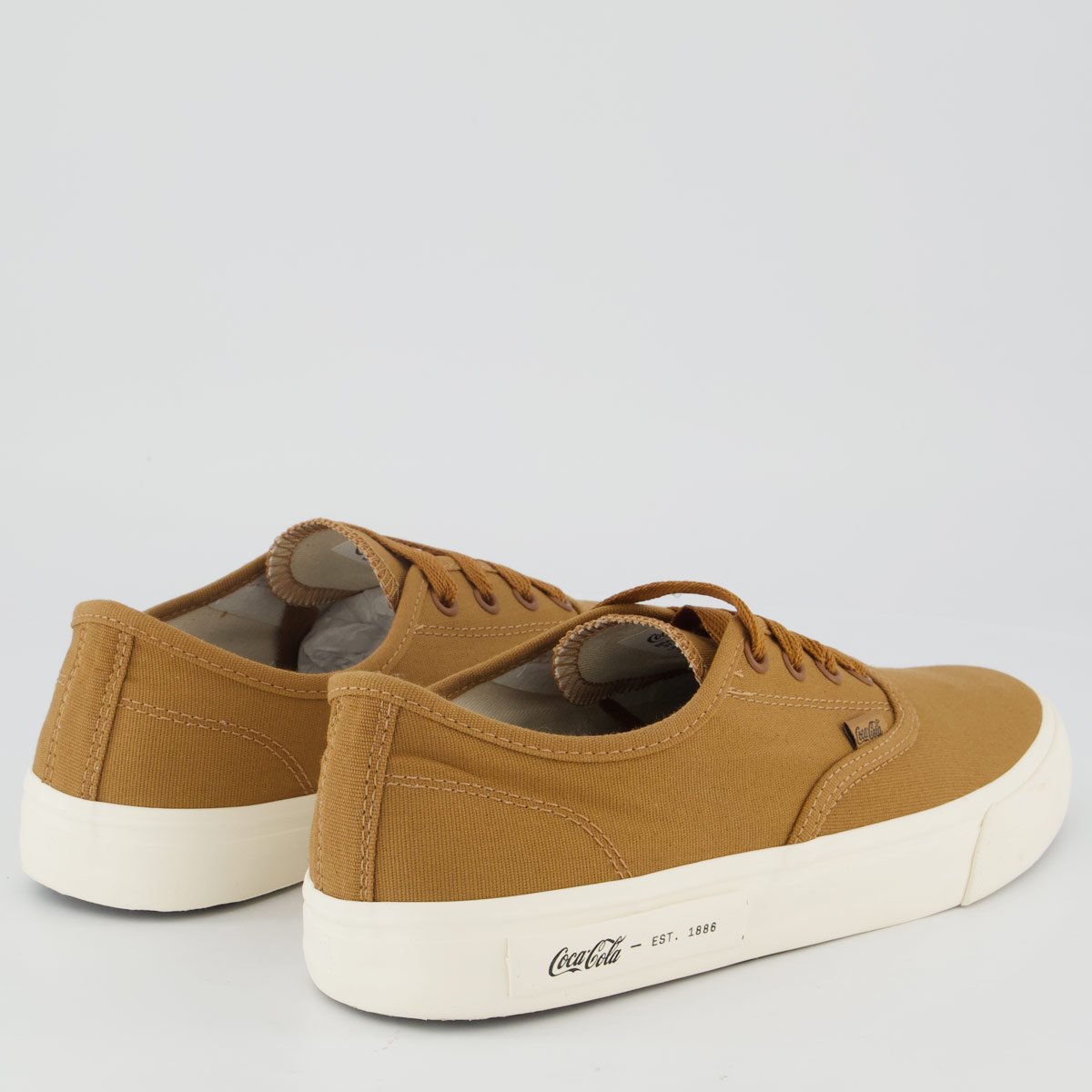 Tênis Coca Cola Kick Travel Feminino Marrom e Branco Marrom 3