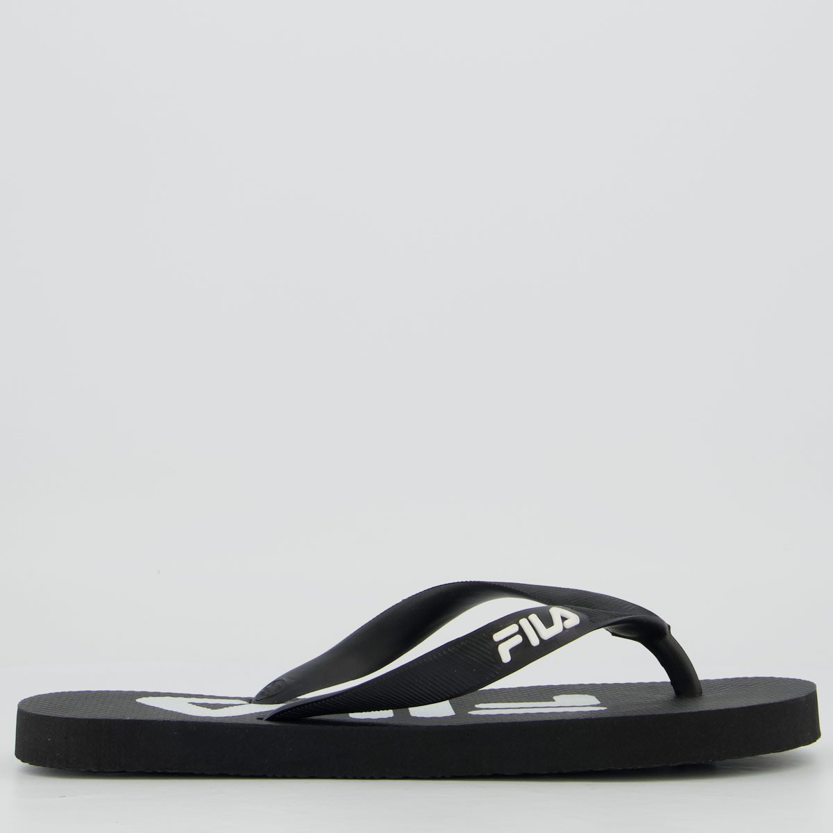Chinelo Fila Fingers Preto e Branco Preto 2