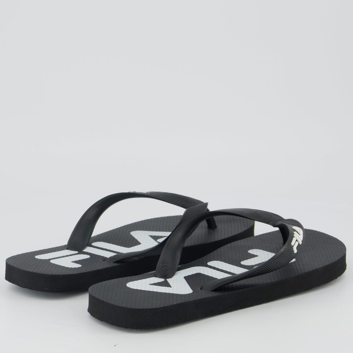 Chinelo Fila Fingers Preto e Branco Preto 4