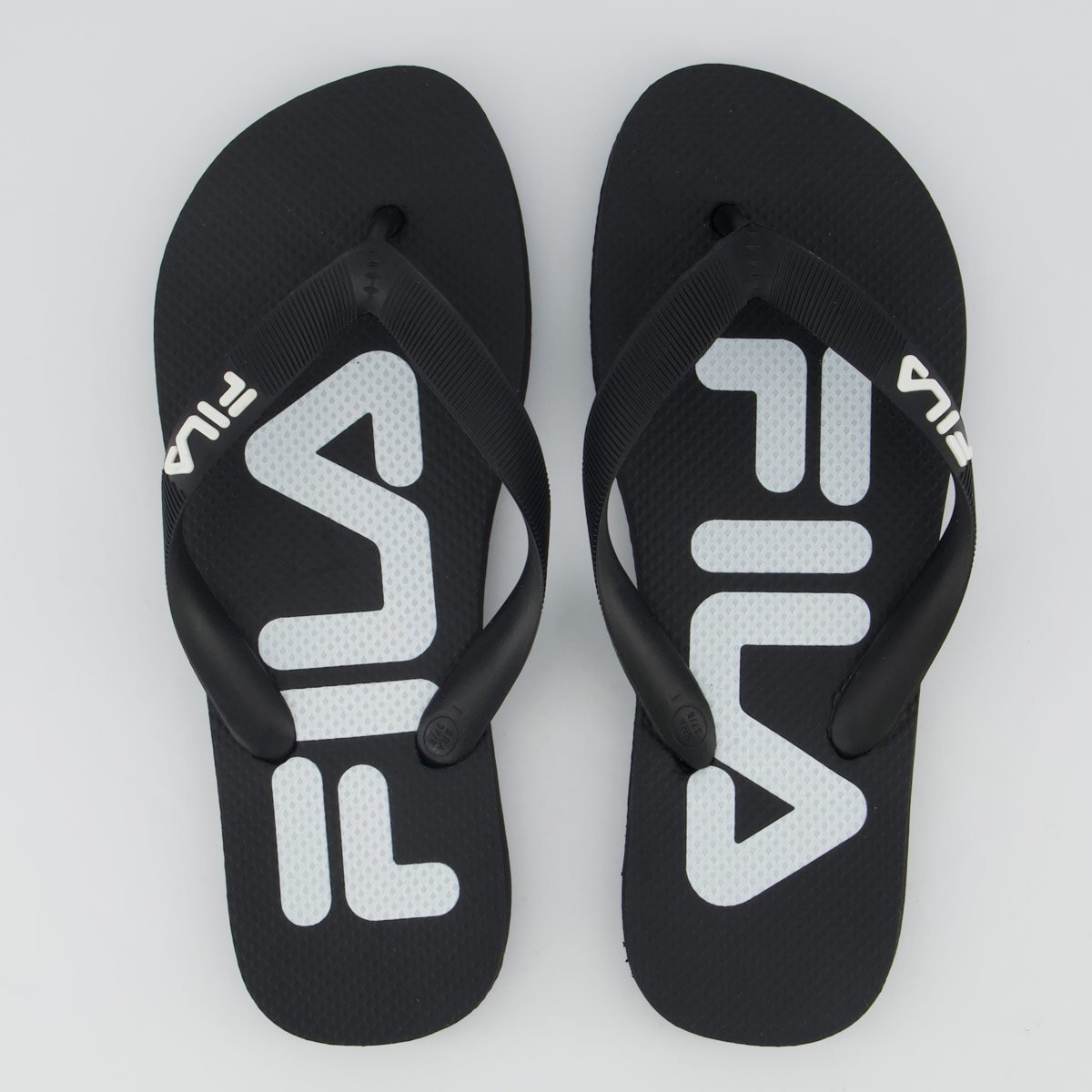 Chinelo Fila Fingers Feminino Preto e Branco
