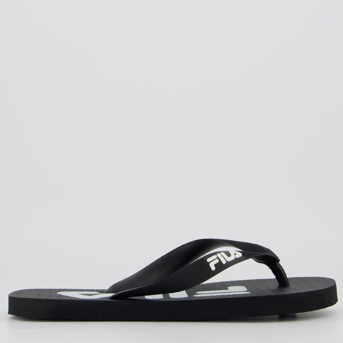 Chinelo Fila Fingers Feminino Preto e Branco Preto 2