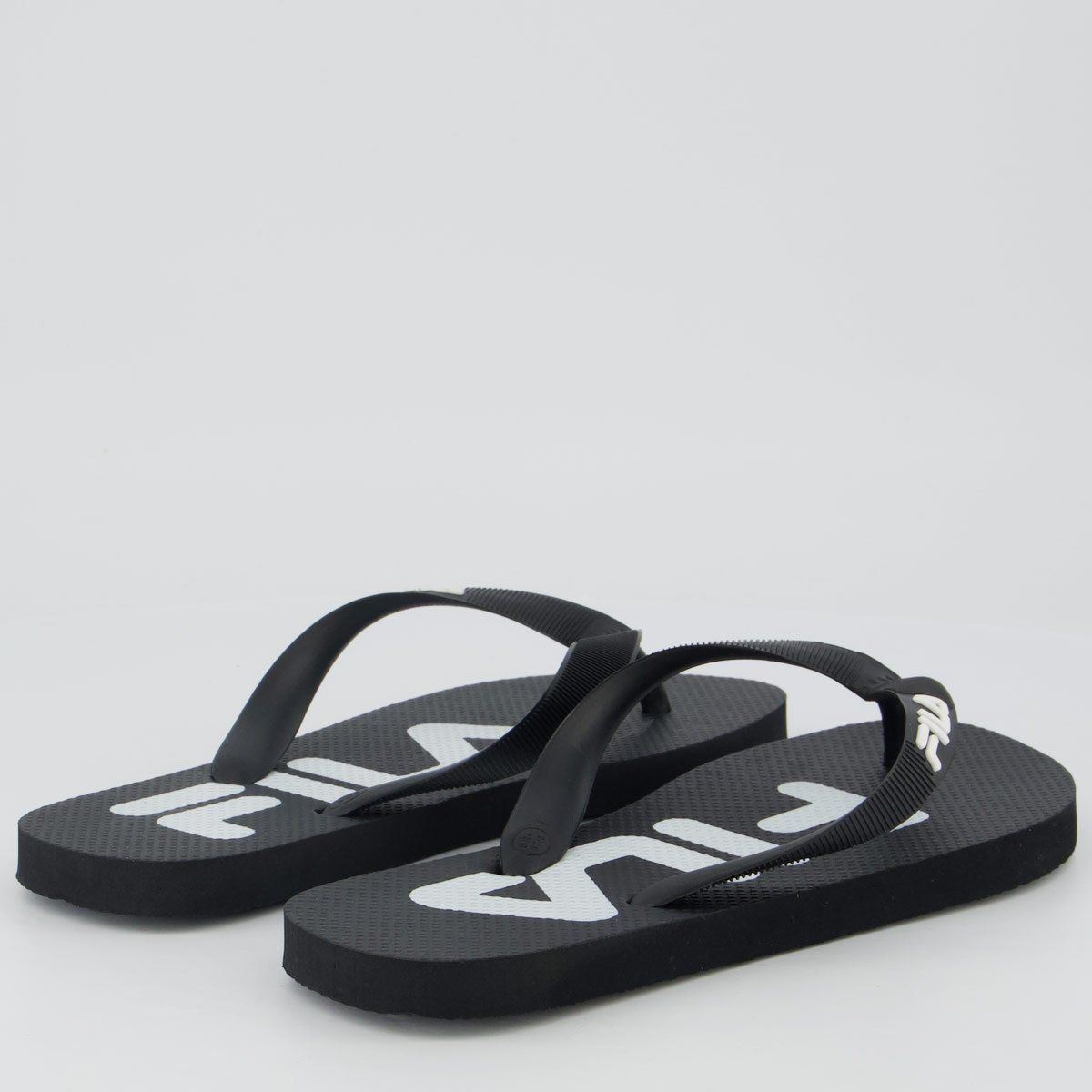 Chinelo Fila Fingers Feminino Preto e Branco Preto 4
