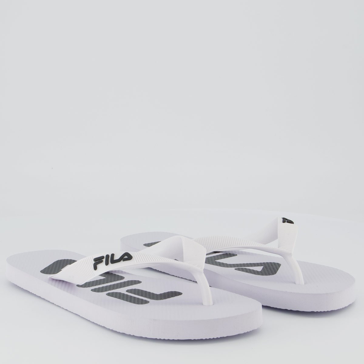 Chinelo Fila Fingers Feminino Branco e Preto Branco 3