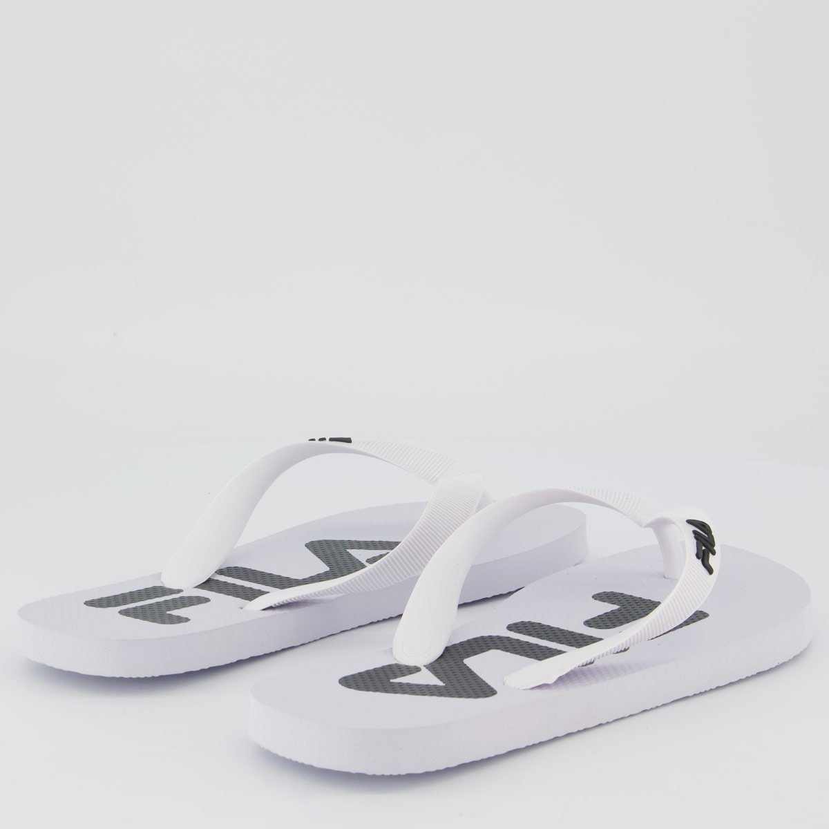 Chinelo Fila Fingers Feminino Branco e Preto Branco 4