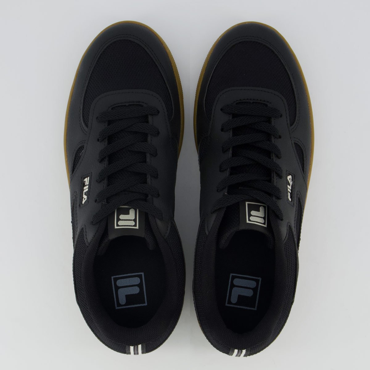 Tênis Fila Court 85 Preto e Bege Preto 4