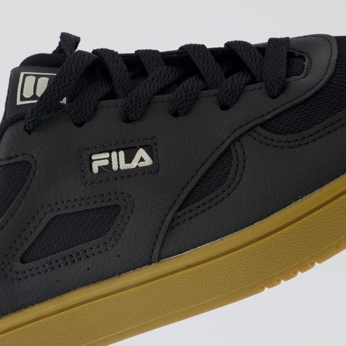 Tênis Fila Court 85 Preto e Bege Preto 7