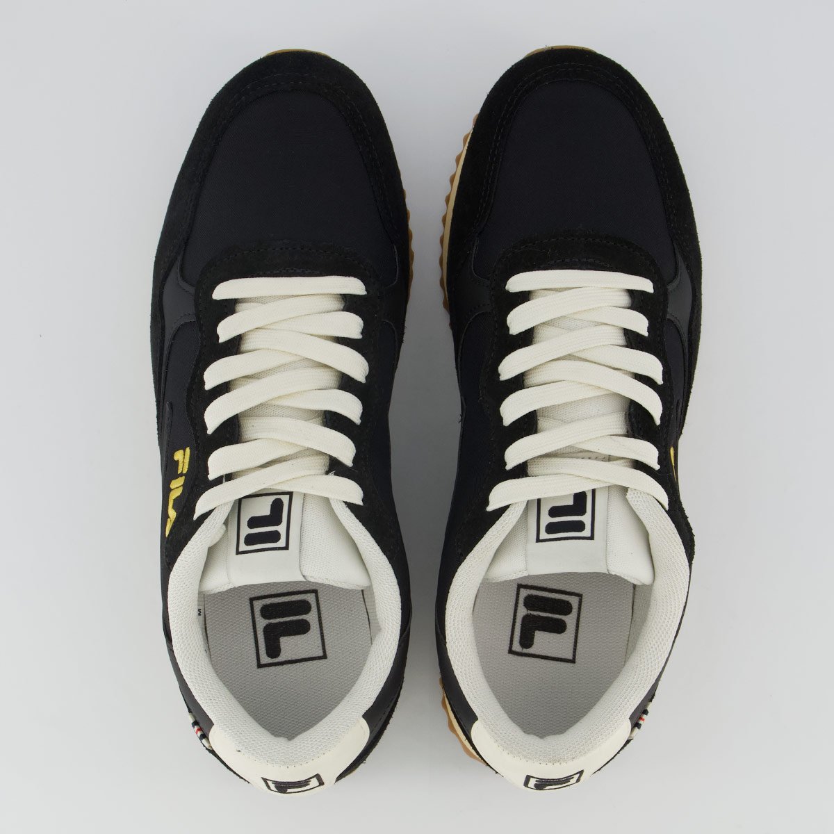 Tênis Fila Euro Jogger Vintage Preto e Bege Preto 4