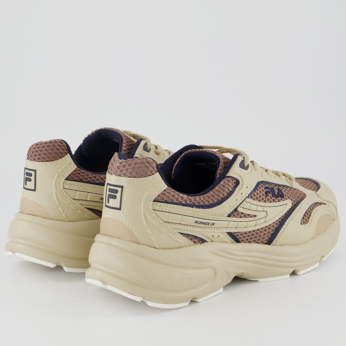 Tênis Fila Runner 2K Bege e Marrom Bege 3