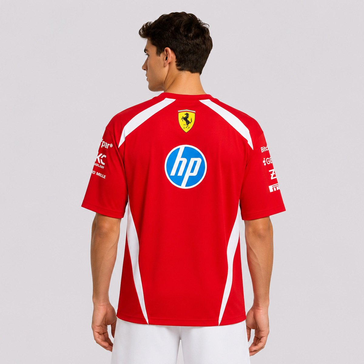 Camiseta Puma Sf Ferrari Replica Drivers Authentic Vermelha Vermelho 4