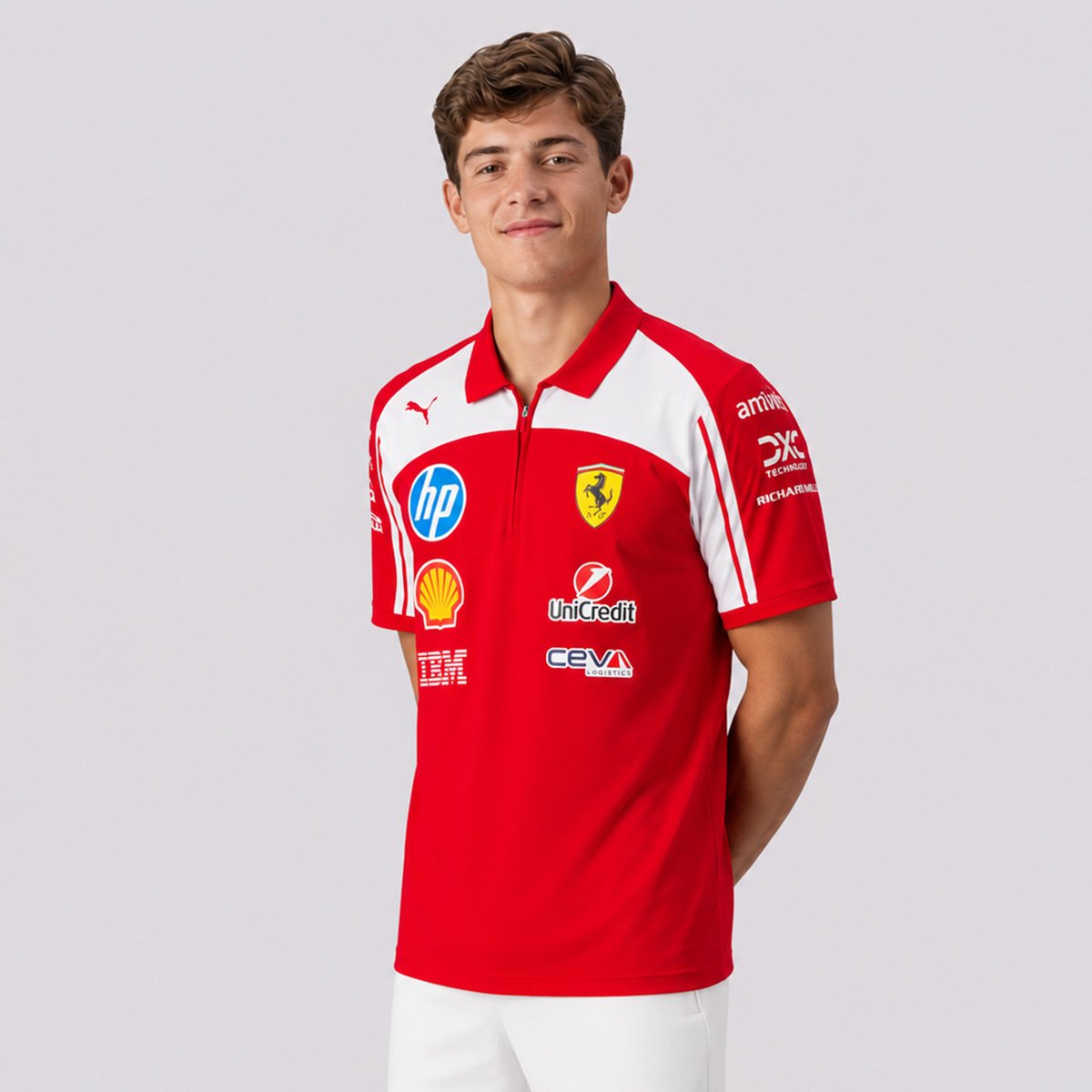 Polo Puma Sf Ferrari Replica 2026 Vermelha Vermelho 2