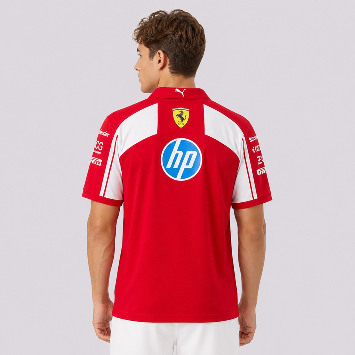 Polo Puma Sf Ferrari Replica 2026 Vermelha Vermelho 4