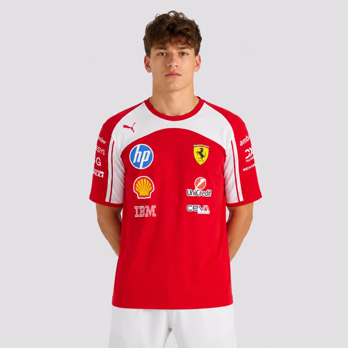 Camiseta Puma Sf Ferrari Replica 2026 Vermelha