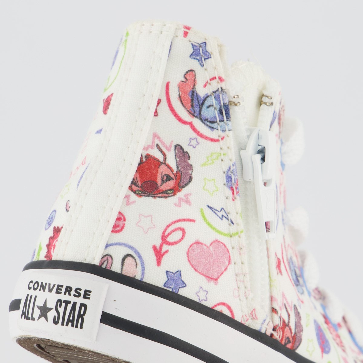 Tênis Converse All Star Chuck Taylor Stitch Infantil Branco e Rosa Branco 6