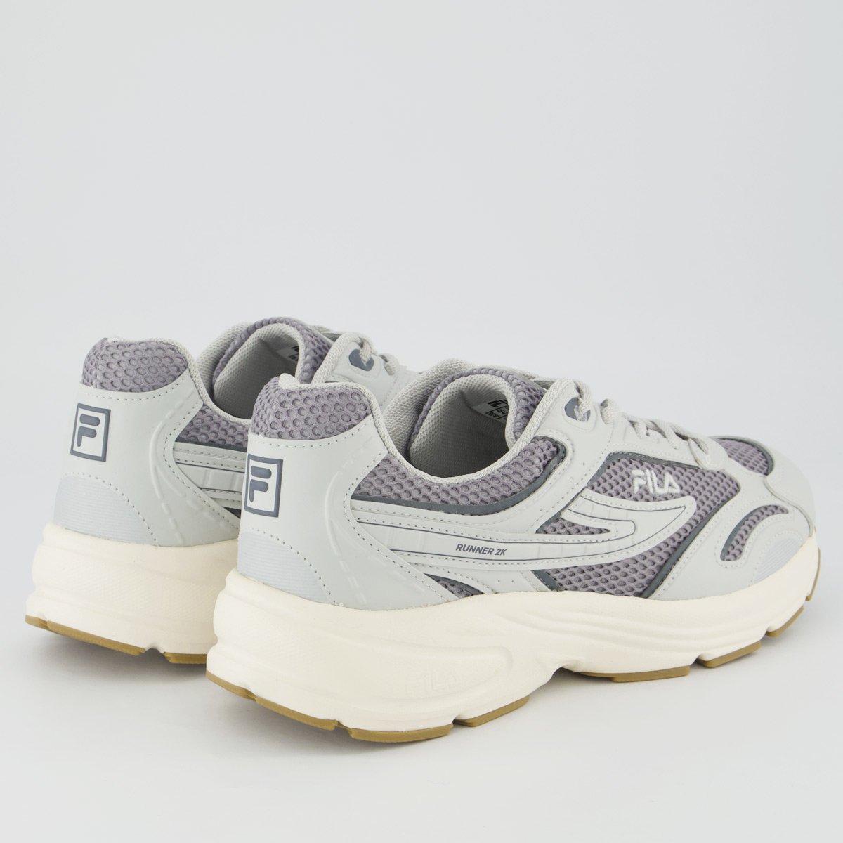 Tênis Fila Runner 2K Off White e Cinza Cinza 3