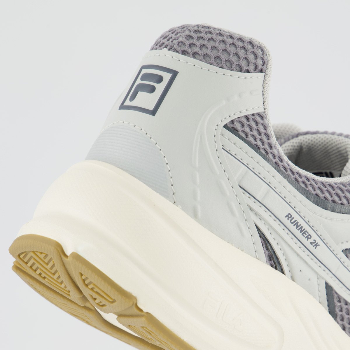 Tênis Fila Runner 2K Off White e Cinza Cinza 6