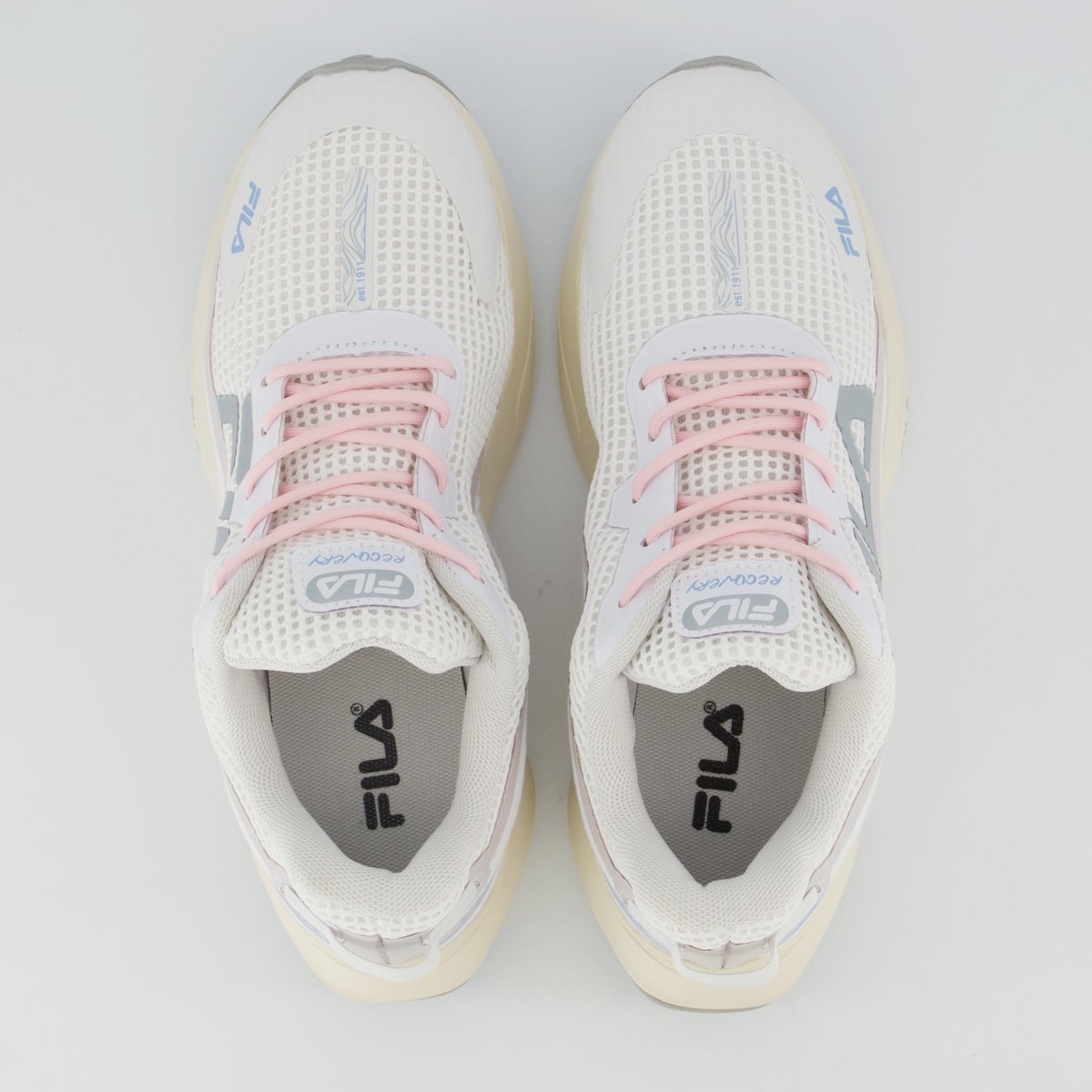 Tênis Fila Recovery Feminino Branco e Prata Branco 4