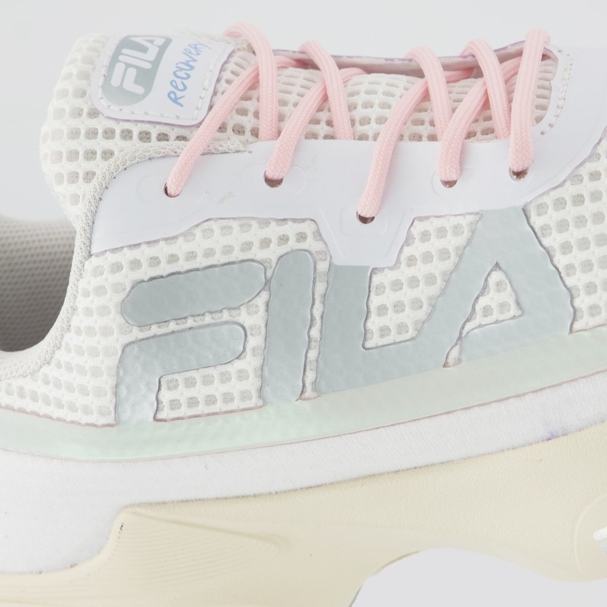 Tênis Fila Recovery Feminino Branco e Prata Branco 7