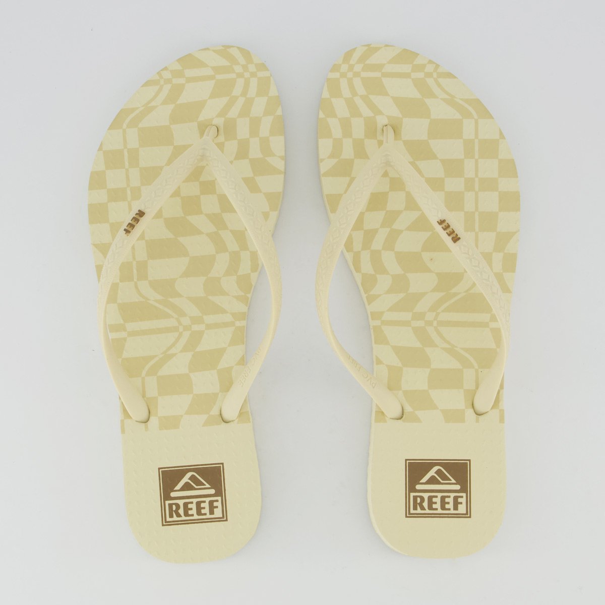 Chinelo Reef Seaside Feminino Off White e Marrom