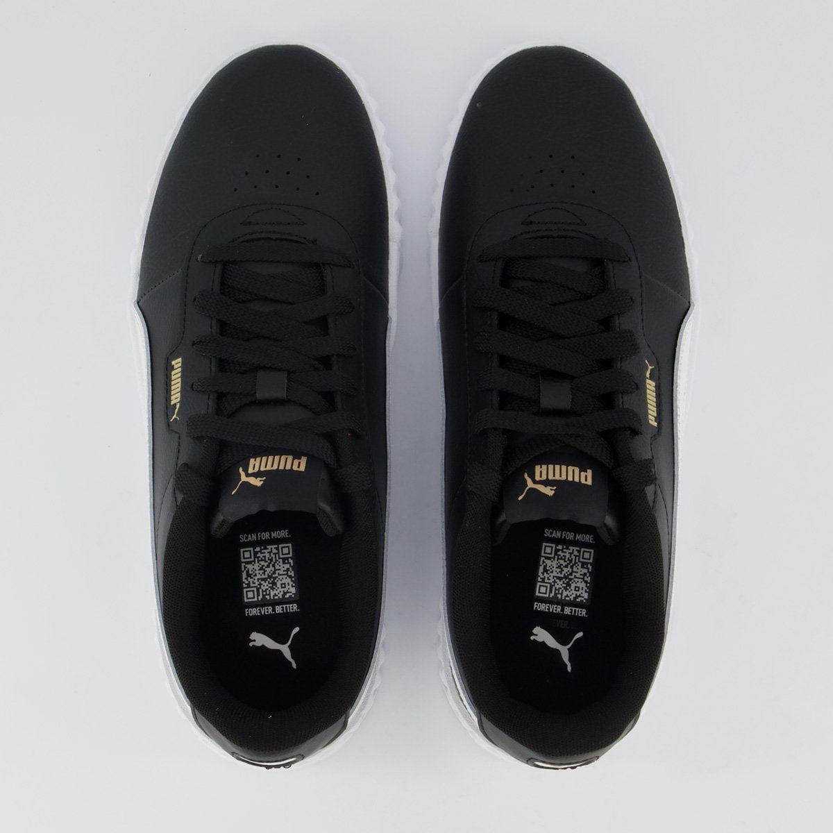 Tênis Puma Carina 3.0 Feminino Preto e Branco Preto 4