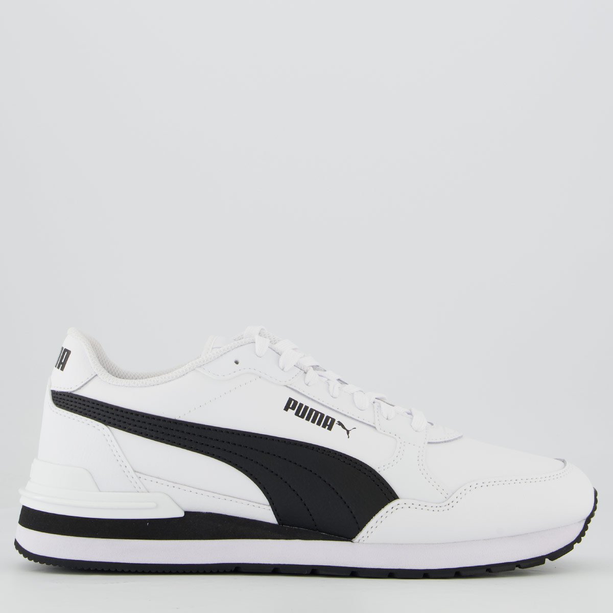 Tênis Puma St Runner V4 L  Branco e Preto