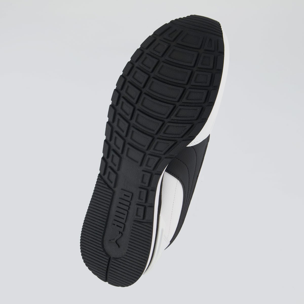Tênis Puma St Runner V4 L Branco e Preto Branco 5