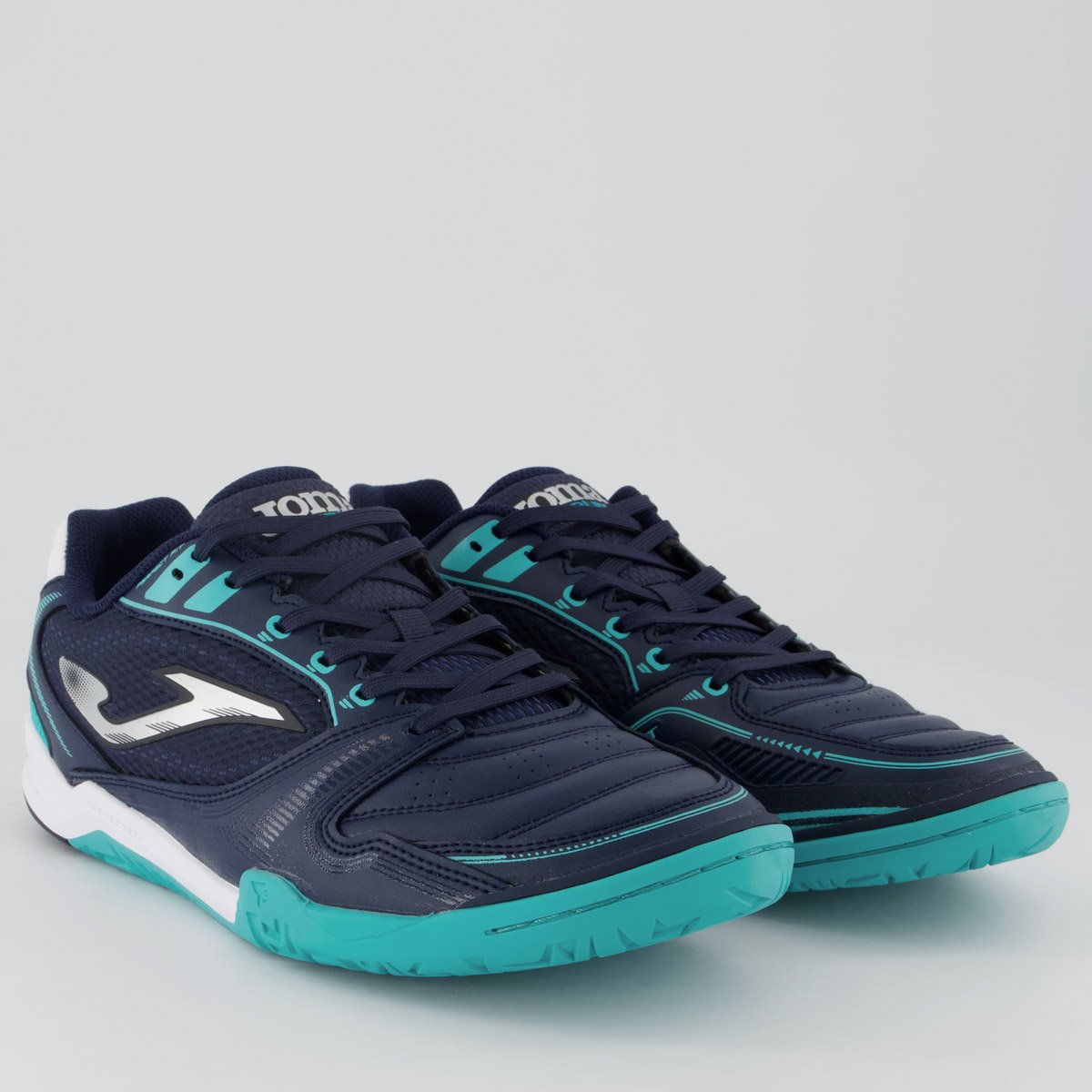 Chuteira Joma Dribling Futsal Azul Marinho e Branc Azul 2