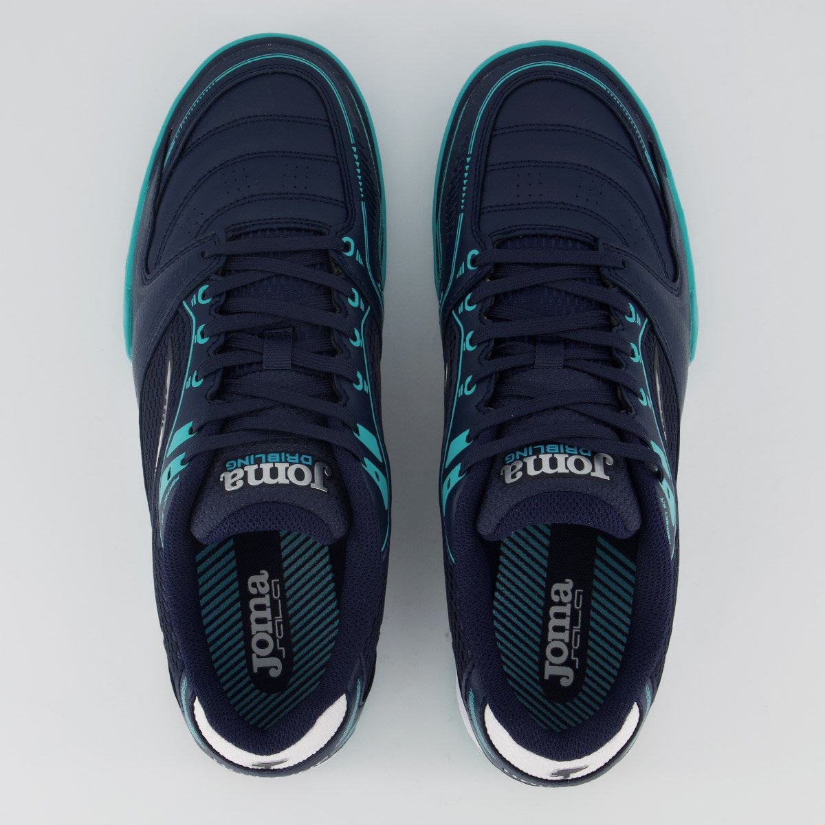Chuteira Joma Dribling Futsal Azul Marinho e Branc Azul 4