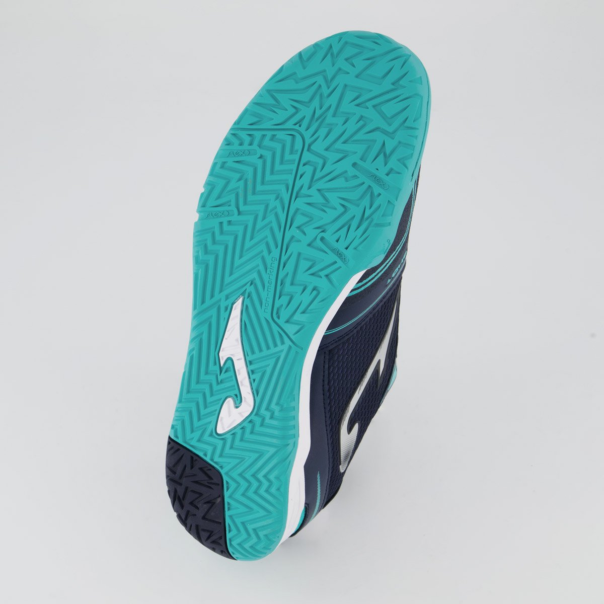 Chuteira Joma Dribling Futsal Azul Marinho e Branc Azul 5