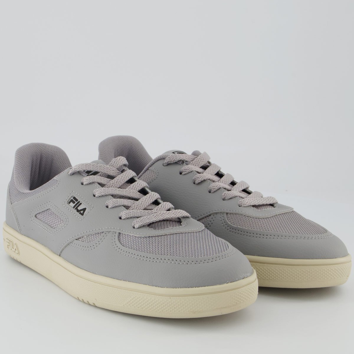 Tênis Fila Court 85 Cinza e Preto Cinza 2