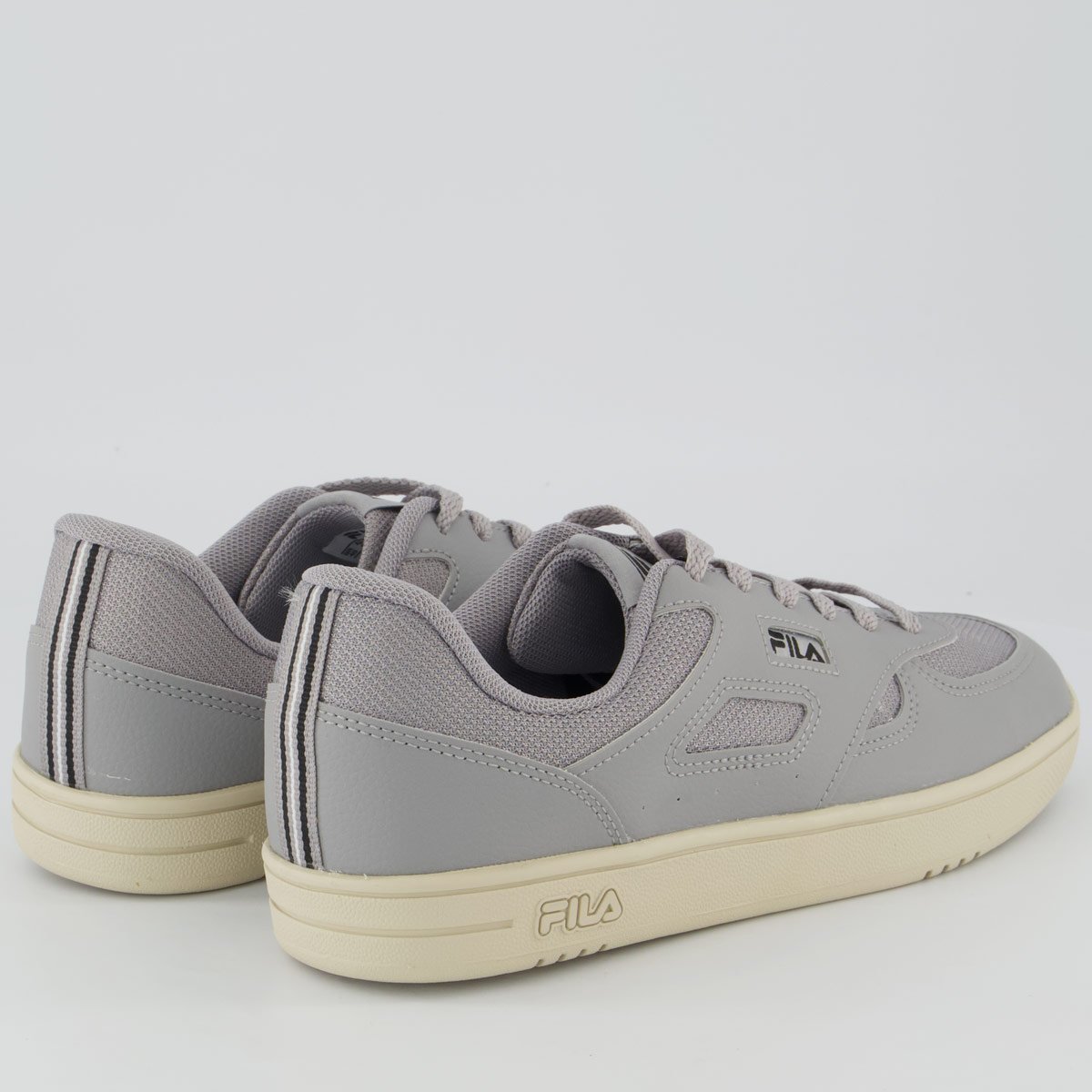 Tênis Fila Court 85 Cinza e Preto Cinza 3