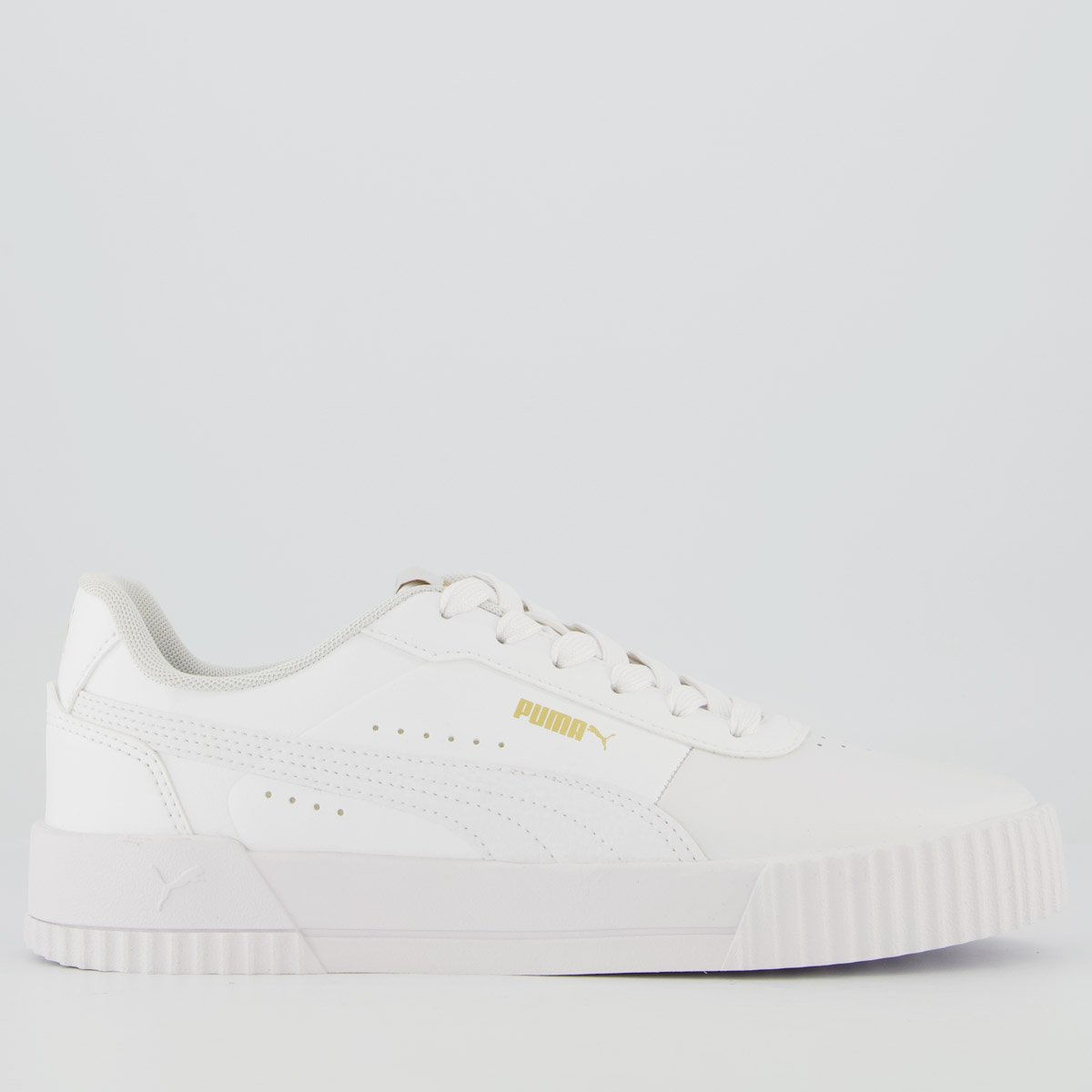 Tênis Puma Nyra SD BDP Feminino Branco e Dourado