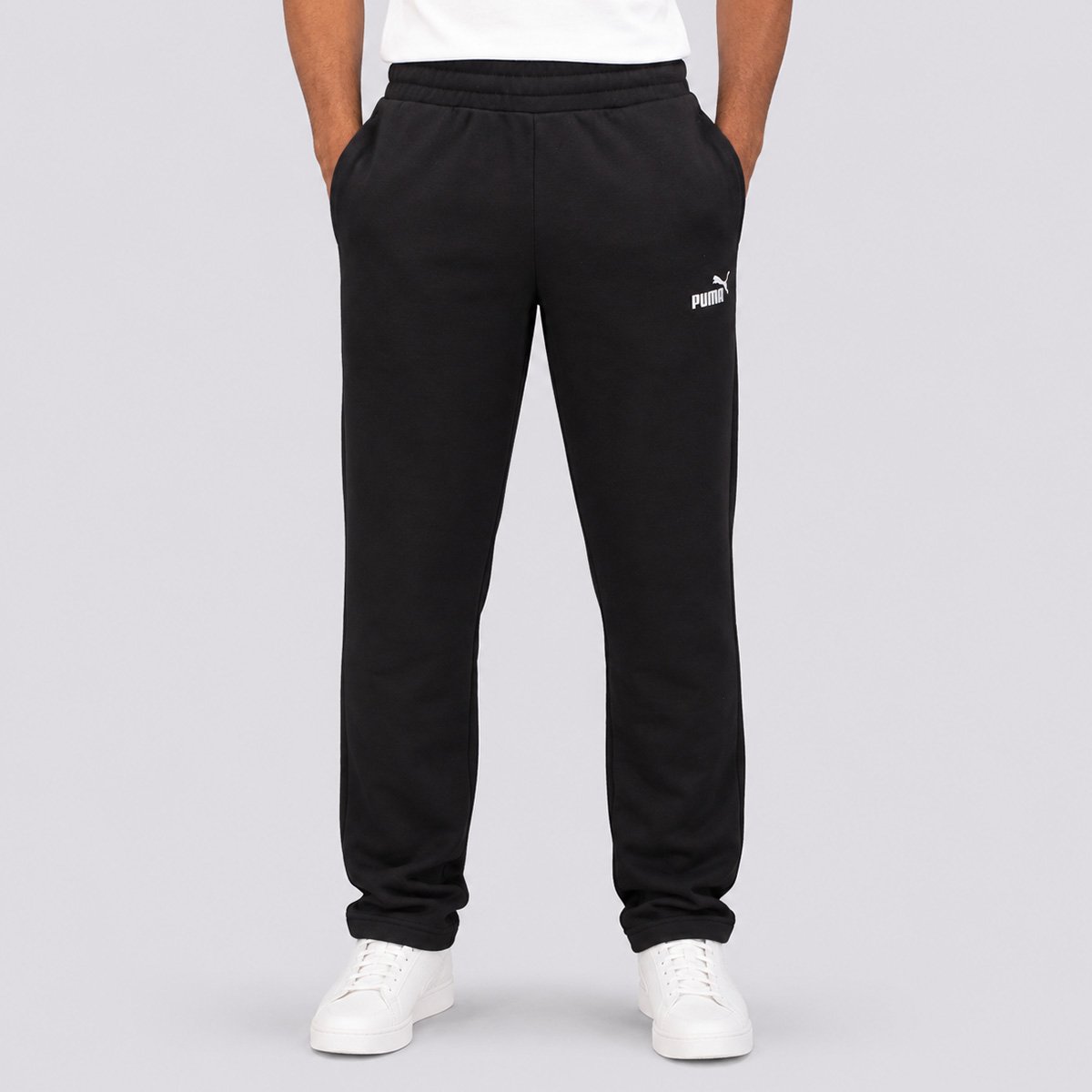 Calça Puma Ess No.1 Sweatpants Tr OP Preta