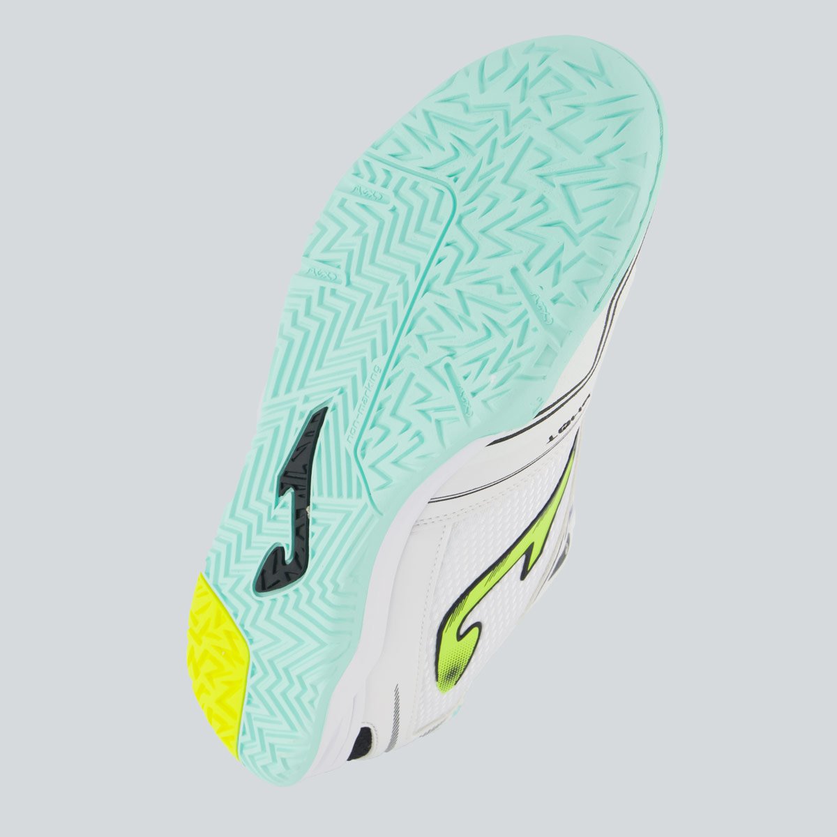 Chuteira Joma Dribling Futsal Branca e Verde Branco 5