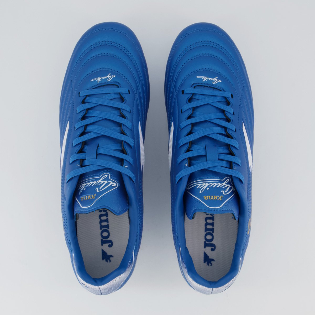 Chuteira Joma Aguila Campo Azul e Branca Azul 4