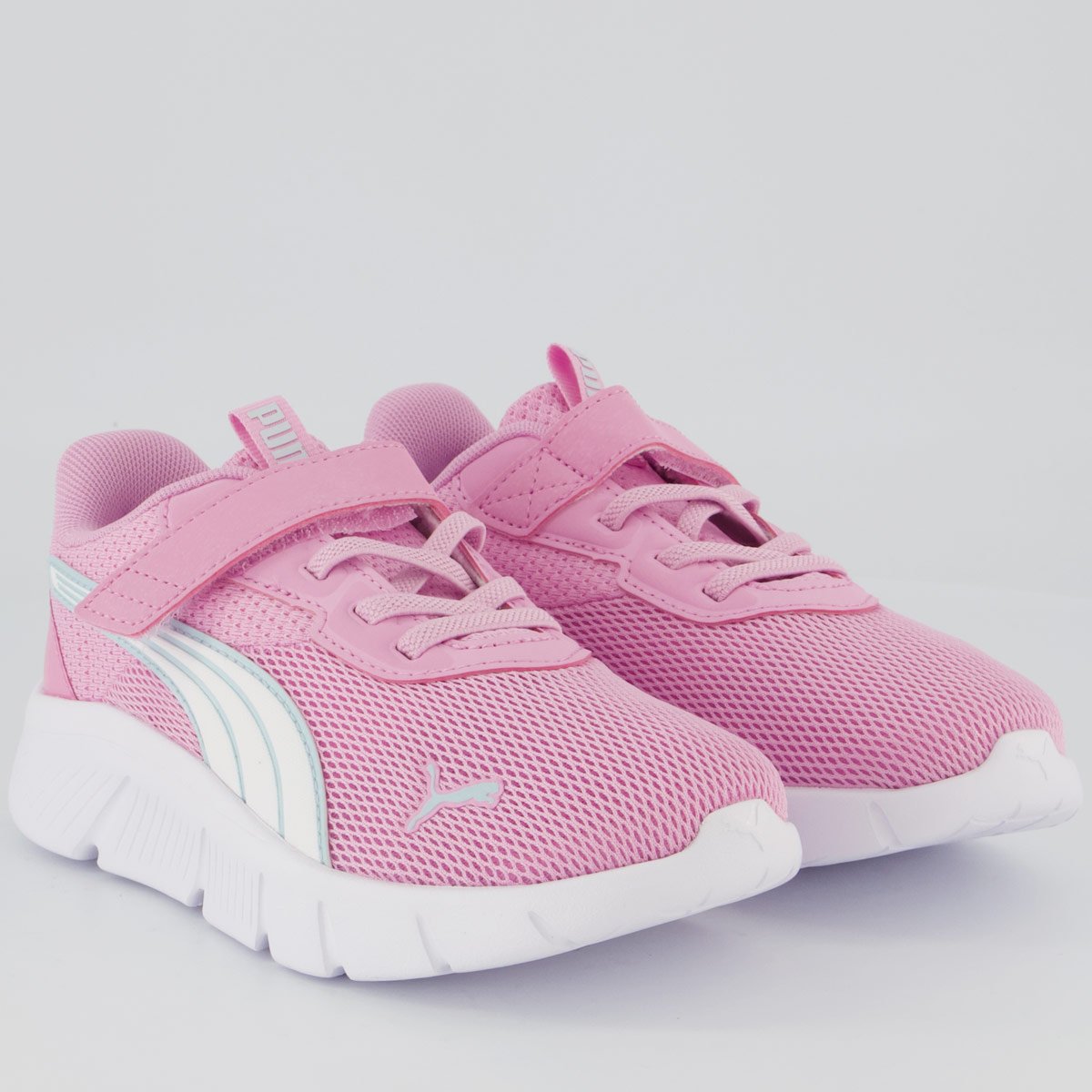 Tênis Puma Flexfocus Modern Faded Glow Ac+Ps Infantil Rosa Rosa 2