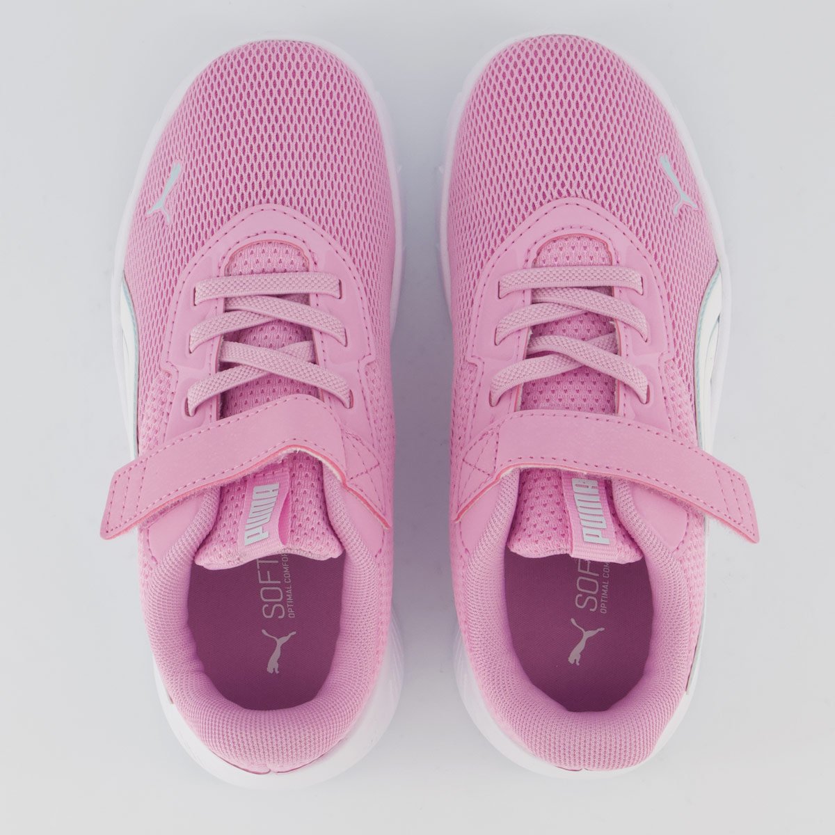 Tênis Puma Flexfocus Modern Faded Glow Ac+Ps Infantil Rosa Rosa 4