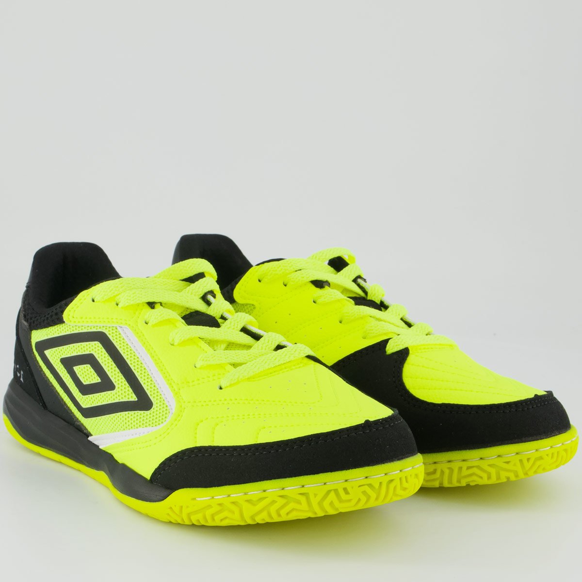 Chuteira Umbro Pro Challenge Uptake Futsal Verde e Preta Preto/Verde 2