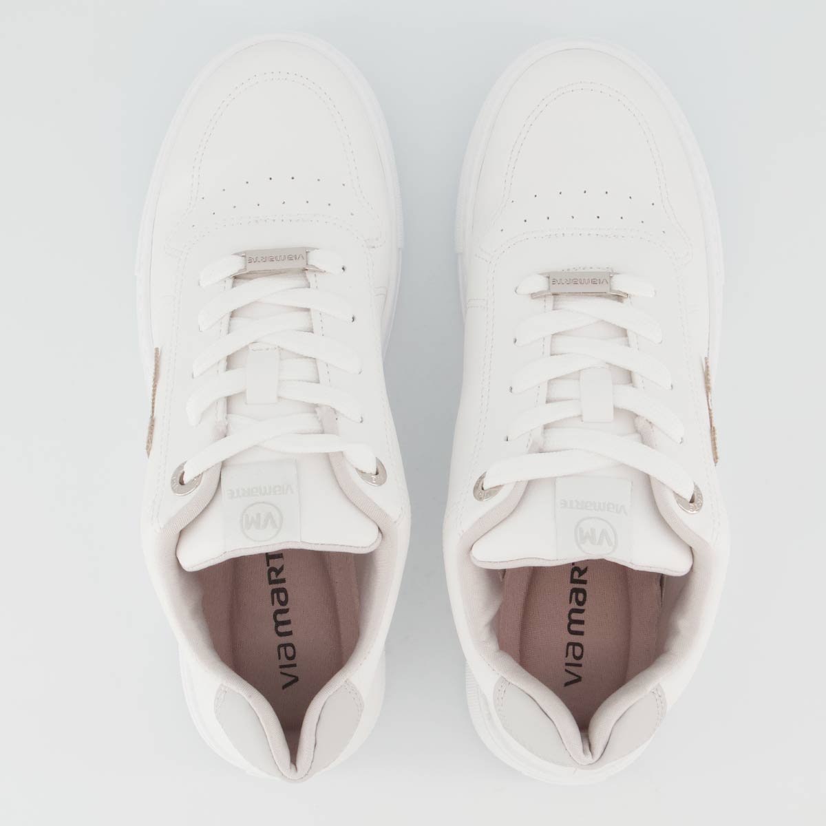 Tênis Via Marte V 138 Feminino Branco Branco 4