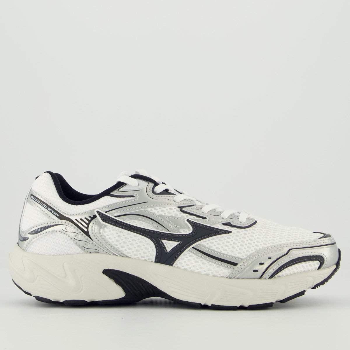Tênis Mizuno CSD Sport Branco e Prata