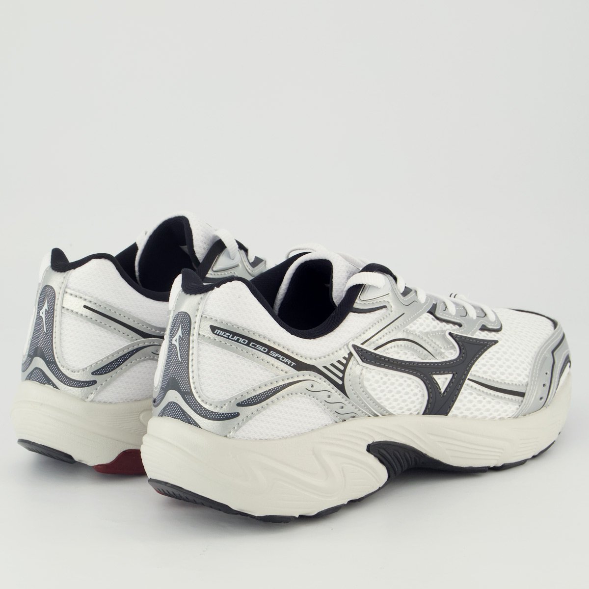 Tênis Mizuno CSD Sport Branco e Prata Branco/Prata 3